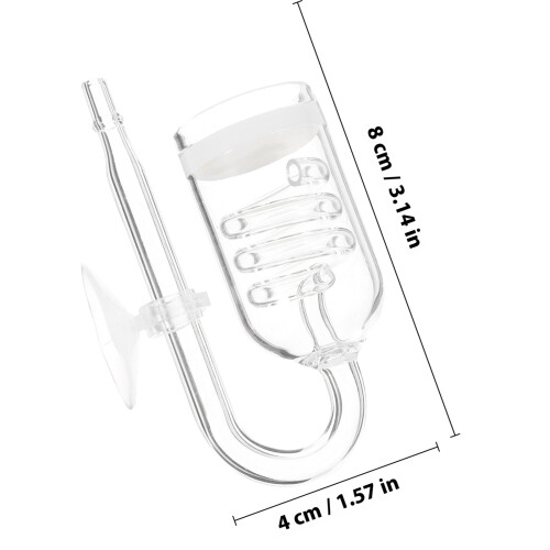 1 Set Aquarium Co2 Diffuser Met Zuignap Visserijtank 1