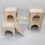 Wood Hamster Huts Hideouts Small Animal Activity Toy Hamster-C 5