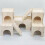 Wood Hamster Huts Hideouts Small Animal Activity Toy Hamster-C 2