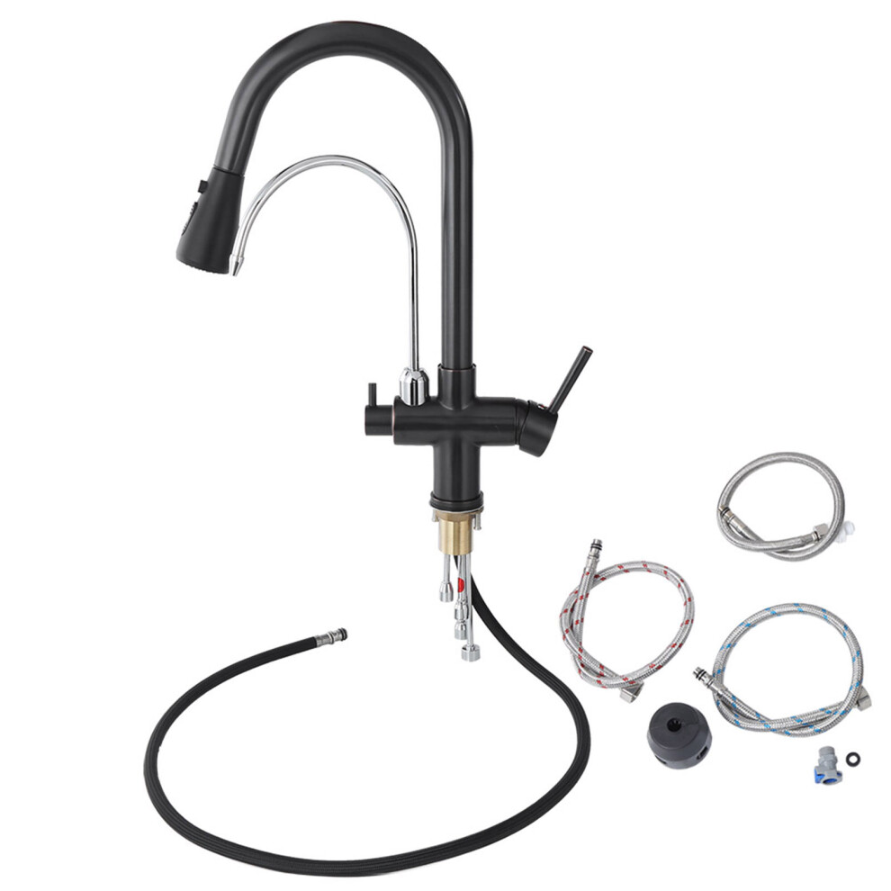 Stylish Kitchen Sink Faucet, Easy Installation Kitchen Sink Faucet With 3-Function Sprayer With Pause Mode For Your Home 9061222331052