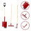 3St Miniatuur Tuinhark Schep En Plastic Tuinaccessoires 4