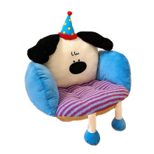 Ergonomic Cartoon Seat Cushion with Builts In Backrest-Sky Blue