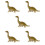 5 Teile Simulation Dinosaurier Holz Bastelset 8