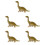 5 Teile Simulation Dinosaurier Holz Bastelset 6