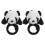 2St Duurzame Panda Handgreepversiering Voor Kinderfietsen 1