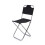 Plegable De Aluminio Para Exterior Negro 10