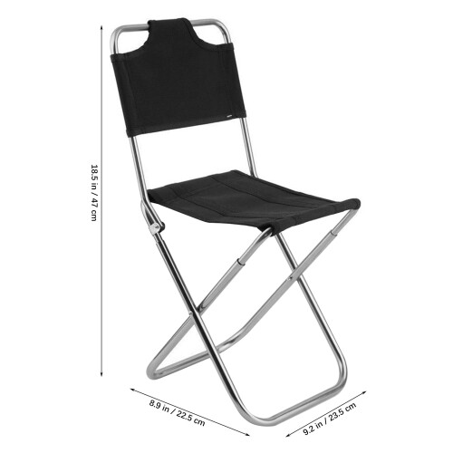 Plegable De Aluminio Para Exterior Negro 1