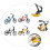 4Stk Finger Bikes Mini Mountainbikes Doppelrahmen Spielzeug 5