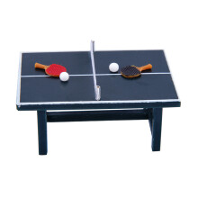 One Set Of Mini Table Tennis Table Toy Miniature Sports Equipment