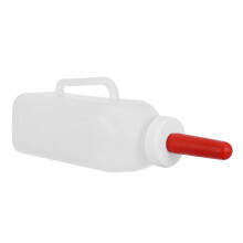 Plastic Melkfles Voor Kalveren Wit Draagbaar Met Antislip Handvat