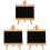 Tableau Noir Enfant 3 Pièces Dessin Bois 3