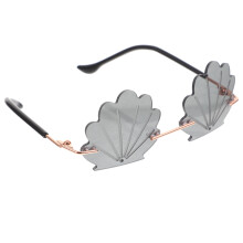4Pcs Decorative Pet Sunglasses Seashell Shape Photo Prop For Cat Dog