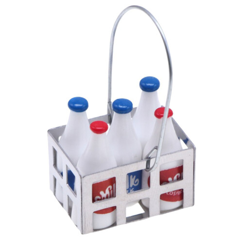 De Cesta Para Almacenamiento De Casa De Muñecas Botella Leche 2
