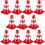 12Pcs Mini Plastic Traffic Cones Signs Models Toys 1