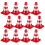 12Pcs Mini Plastic Traffic Cones Signs Models Toys 7