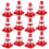 12Pcs Mini Plastic Traffic Cones Signs Models Toys 11