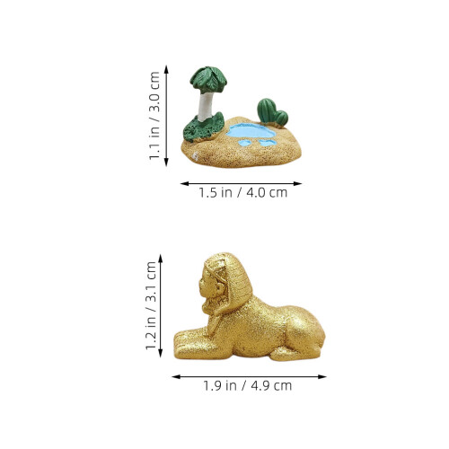 6 Unidades Miniatura Egipto Escritorio 1