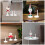 10St Vit Justerbar PVC Dockställ För Stabil Dockdisplay Och 6