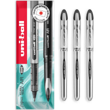 (Black, Pack of 3) uni-ball UB-200 Vision Elite Rollerball Pen - 0.8mm