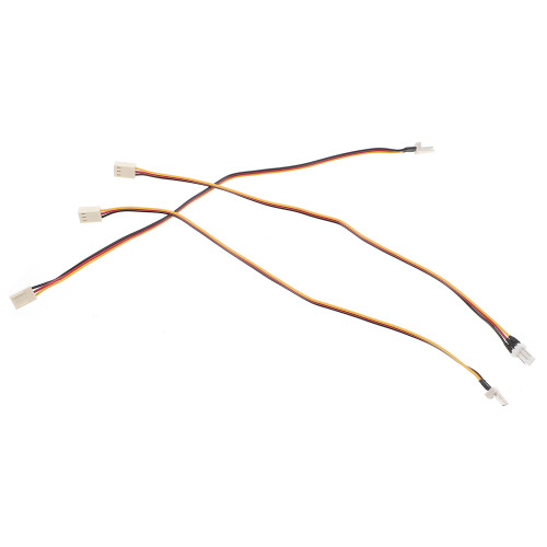 3Pcs 3-Pin Pc Case Fan Splitter Extension Power Adapter Cable