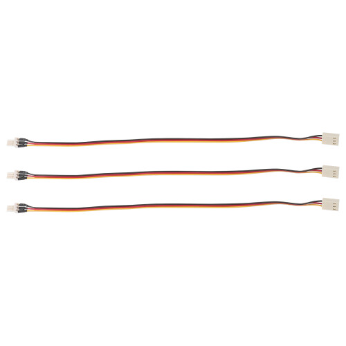 3Pcs 3-Pin Pc Case Fan Splitter Extension Power Adapter Cable 1