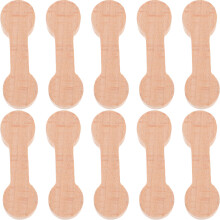 10Pcs Wooden Train Tracks Connectors Parts
