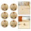 100Pcs Round Wood Bead Diy String Accessory Laughing Face 14Mm 10