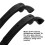 1 Pair Universal Movable Plastic Armrest For Office Chair Black 6