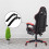 1 Pair Universal Movable Plastic Armrest For Office Chair Black 7