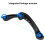 1 Pair Universal Movable Plastic Armrest For Office Chair Black 11