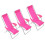 3Pcs Beach Lounge Chairs Kids Plaything Mini House Decorative Chairs 3