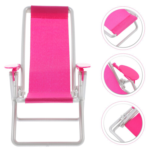 3Pcs Beach Lounge Chairs Kids Plaything Mini House Decorative Chairs 1