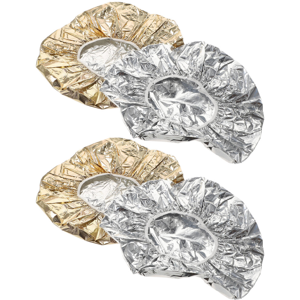 Solustre Cream 4Pcs Deep Conditioning Tinfoil Hats For Heat Insulation And Hair Dye