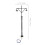 2Pcs Mini Train Lamp Model Plastic Scene Streetlamp Sand Table 3