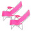 2Pcs Beach Lounge Chairs Kids Plaything Mini House Decor 10