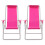 2Pcs Beach Lounge Chairs Kids Plaything Mini House Decor 5