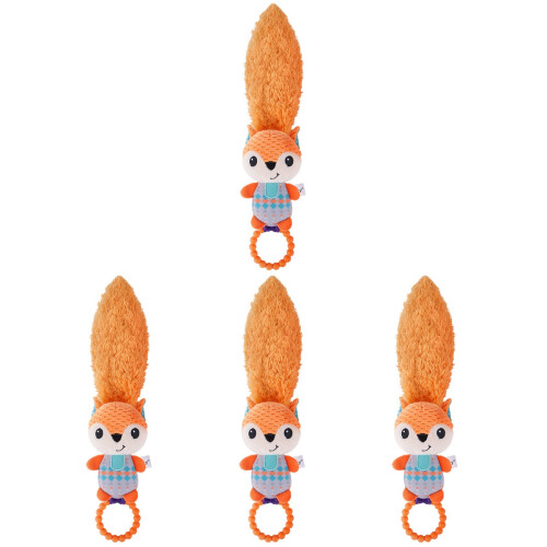4 Sonaglio Bambino A Forma Animale Con 1