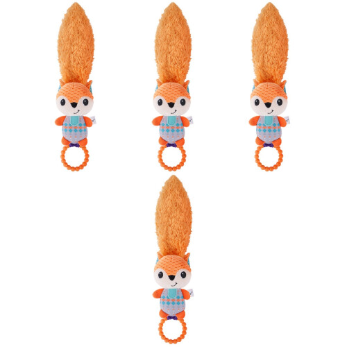 4 Sonaglio Bambino A Forma Animale Con 2