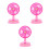 3Pcs Kids Plastic Mini Simulation Air Fan For Children 7