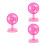 3Pcs Kids Plastic Mini Simulation Air Fan For Children 5