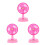 3Pcs Kids Plastic Mini Simulation Air Fan For Children 3