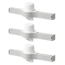 3Pcs Food Bag Sealing Clips With Discharge Nozzle