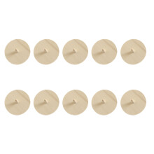 10Pcs Unfinished Wooden DIY Painting Gyroscope Toy For Kids