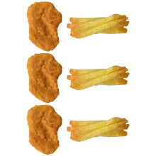 6Pcs Fake Chicken Nuggets And French Fries Food Model