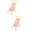 2Pcs Foldable Doll Stroller For Baby Dolls With Folding Frame Cart 9