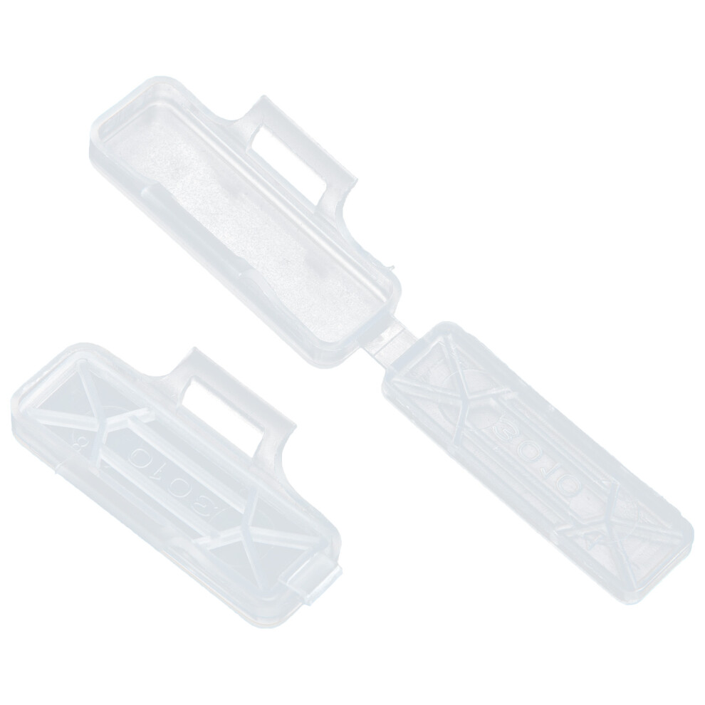 100Pcs Transparent Cable Label Identification Case Wire Name Holder 3552927388329