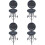 4 Mini Grill Per Cucina Barbecue Attrezzo Arrostire 7