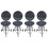 4 Mini Grill Per Cucina Barbecue Attrezzo Arrostire 6