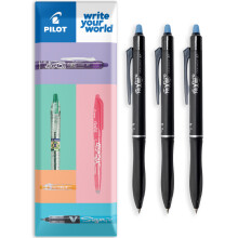 (Blue, Pack of 3) PILOT Frixion Ball Plus Erasable Rollerball Pen