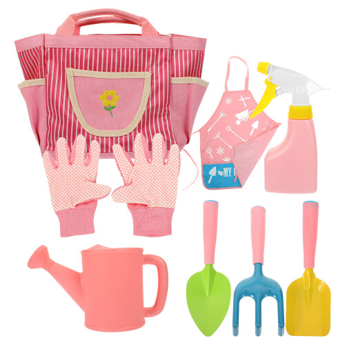 Kids Gardening Tools Set With , Rake, Watering Can, Apron 2
